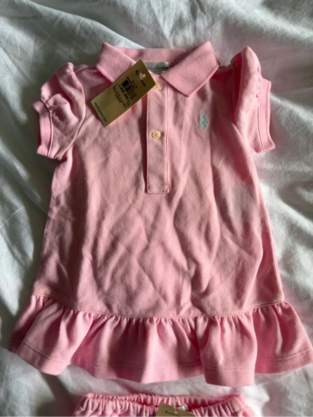Ralph Lauren Soft Cotton Polo Dress & Bloomer - 6M